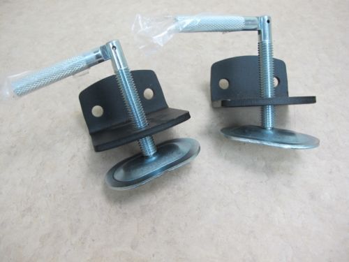 Lot of 2 Metal Hand-Screw Clamps 3&#034;x3&#034;x2&#034; Base