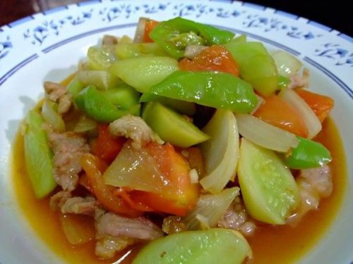 Thai Food Recipe Restaurant Moo Pad Preaw Wan Kitchen Manu Homemade Delicious