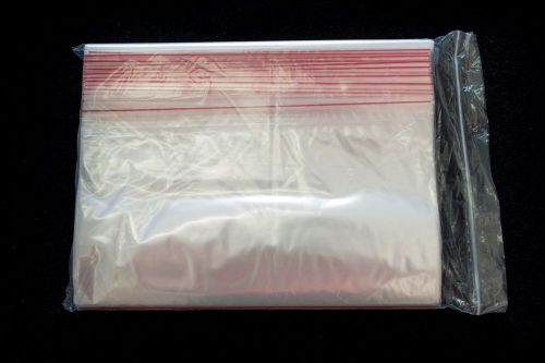 1000pcs RECLOSABLE PLASTIC BAGS ZIP ZIPLOCK RESEALABLE CLEAR 16x25 cm