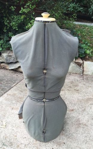VINTAGE TAILLE DRESS FORM TAILER SEWING SEAMSTRESS ADJUSTABLE DIAL 31&#034; Female