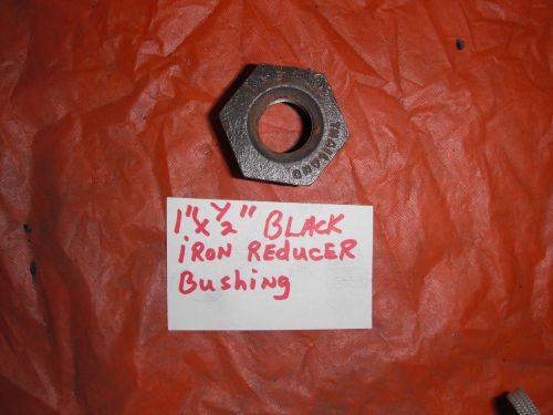 1&#034; X 1/2&#034; Black Iron Reducer Bushing