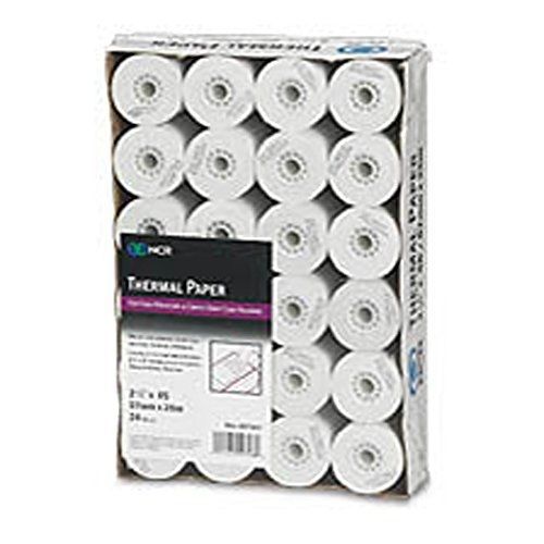 (24) NCR 9078-0582 Thermal Receipt Paper Rolls, 2-1/4in X 85&#039; 24Pack First Data