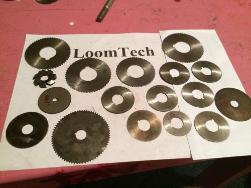 Lot of 17 2nd Quality Milling Cutters And Slitting Saws See Pics