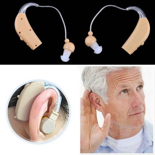 New Rechargeable Hearing Aids Personal Sound Voice Amplifier Behind The Ear F5