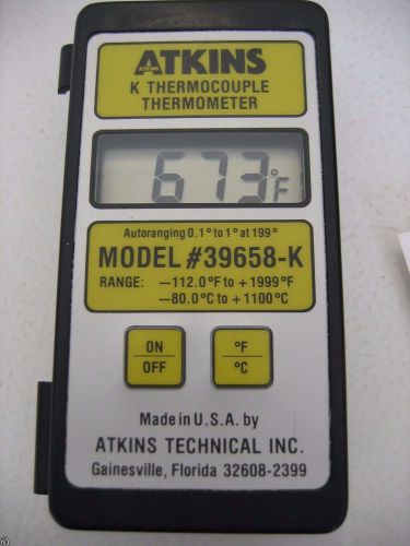 Atkins 39658-k k thermocouple thermometer new for sale