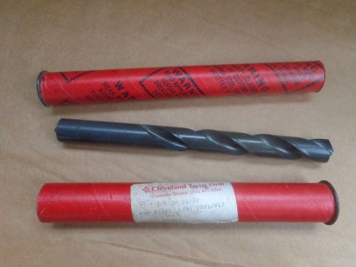 NEW CLEVELAND CLE-FORGE USA STRAIGHT SHANK 21/32&#034; X 8&#034; TWIST DRILL BIT