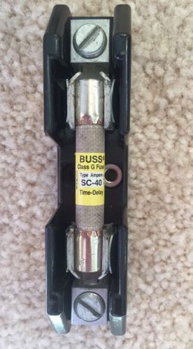 Buss SC-40 Time Delay Fuse With G30060-1CR Fuse holder