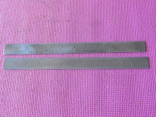Starrett No. 603 &amp; 304SRE Tempered ruler, No 4 grad,USA machinist tool