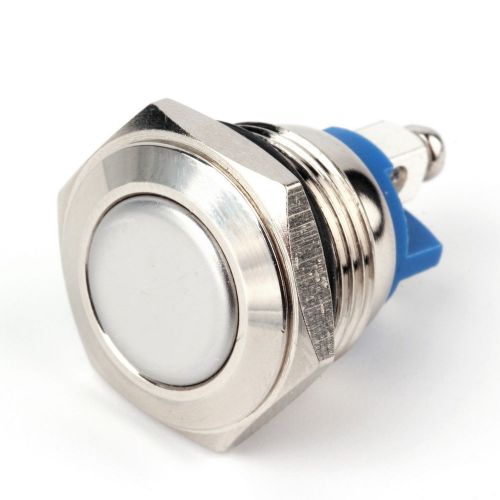 16mm start horn button momentary stainless steel metal push button switch uf for sale