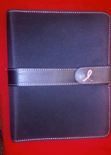NEW DAY ONE FRANKLIN COVEY PLANNER ORGANIZER FAUX PEBBLED LEATHER BINDER