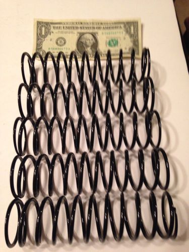.148&#034; wire compression spring powder coated black lot of 5 for sale