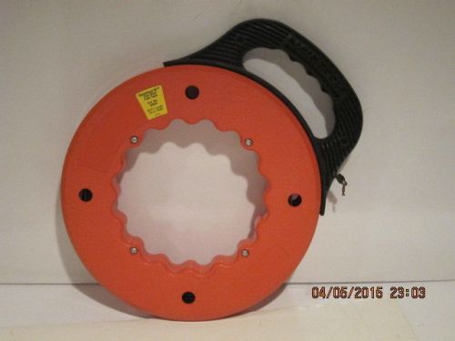 Klein tools 50206 flat steel fish tape w/reel 1/8&#034; x 60&#039;, great condition, f/shp for sale