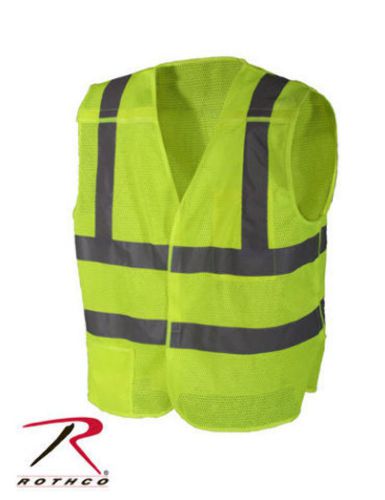 Police Security Crossing Guard Green Breakaway Reflective Traffic Safety Vest