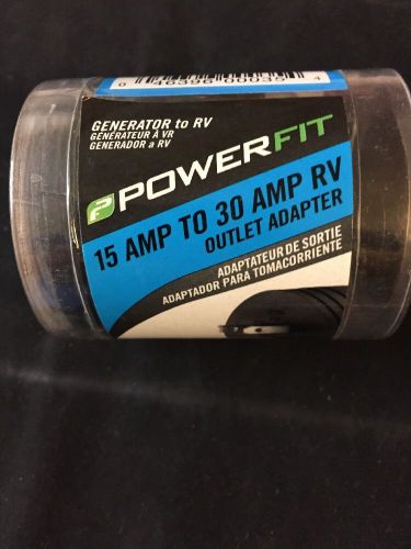 NEW PowerFit PF921599 15 AMP to 30 AMP RV OUTLET ADAPTER  120V