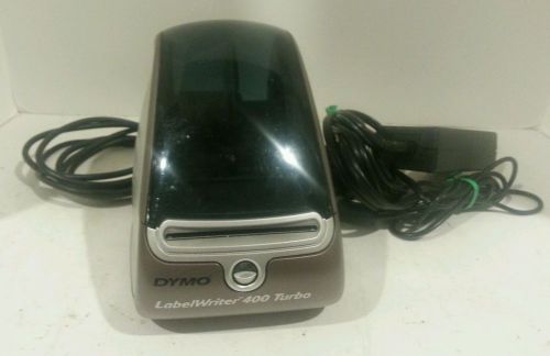 DYMO LABELWRITER 400 TURBO THERMAL LABEL PRINTER 93176 W/POWER CORD &amp; USB CABLE