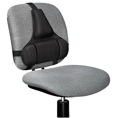 Professional Series Back Support, Memory Foam Cushion, Black, Sold as 1 Each