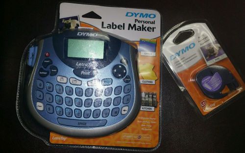 DYMO Personal Label Maker Printer LetraTag LT-100T Plus 1 Clear Cassette Tape