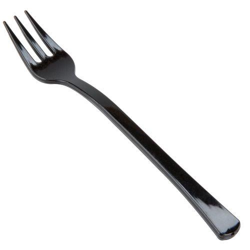 Black Tiny Tines Elegant 4.0&#034; Plastic Tasting Forks 48 pc h&#039;orderves picks