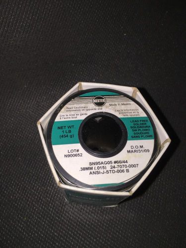 Kester 24-7070-0007 lead free 44 ra solder wire, .015&#034; dia. for sale