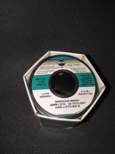 Kester 24-7070-0007 Lead Free 44 RA Solder Wire, .015&#034; dia.