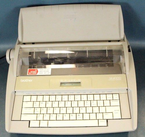 Brother SX4000 Portable Electronic LCD Display Typewriter w Spell Check SX-4000