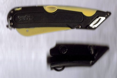 Easy cut 2000 safety box cutter knife w/ holster easycut yellow #3 for sale