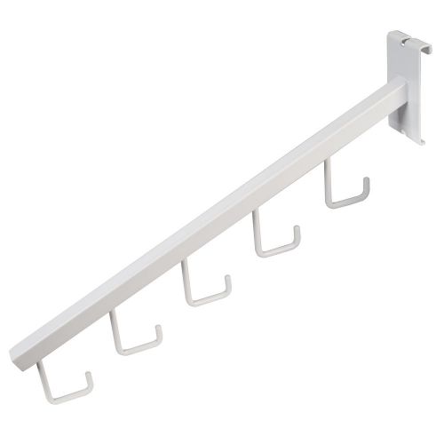 5 hook waterfall square tube white for grid pack of 10 for sale