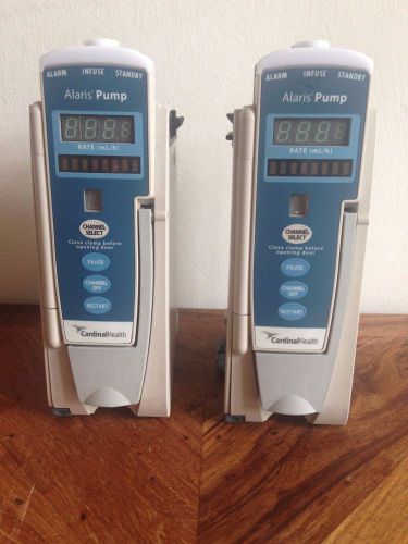 Two 8100 Alaris pumps in good working condition, cardinal health.