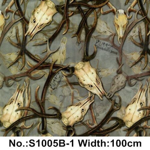 Hydrographic Film 40&#034; x40&#034; Deer Skull hydro dipping water transfer
