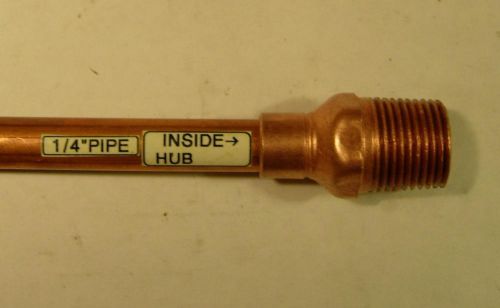 1/4&#034; COPPER ADAPTER 3/8 ID x 3/8 MALE NPT   (CU14-A1)  184 Available - Store!