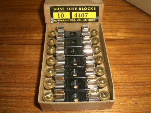 Lot of 18 misc Fuse blocks holders Buss 4407, HKP and Littlefuse 357
