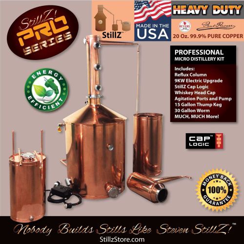 Copper Moonshine Still-100 Gal-Micro Distillery Complete Still Kit! Commercial