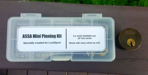 Assa &#034;build-a-lock&#034; practice lock for locksport - with mini assa pinning kit! for sale