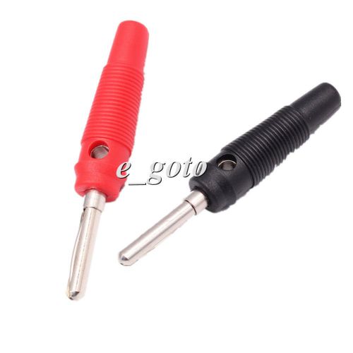 5pairs red/black 4mm 20a high current banana male plug speaker for sale