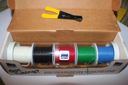 Alpha Wire HUKIT10 NC032- Hook-Up Wire Dispenser Kit, 500&#039;, 22 Gauge /38A/