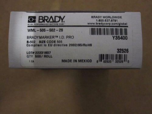 Brady labels 505-502 for sale