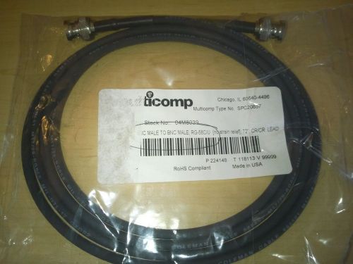 72&#034; BNC Male to BNC Male connector. New in package. CR/CR Lead