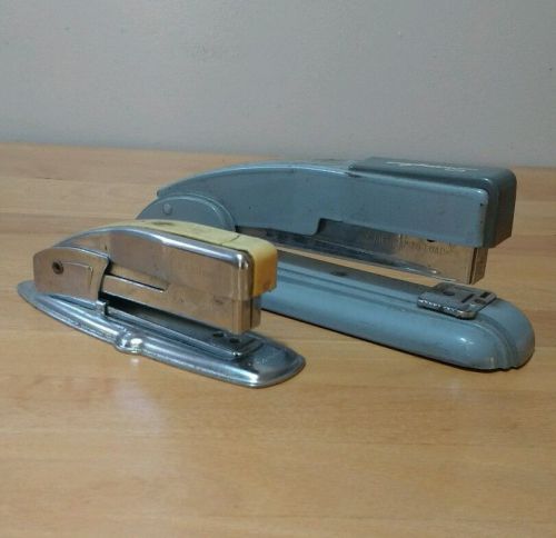 Vintage Art Deco Swingline Stapler - 77 &amp; 27 - Lot of 2