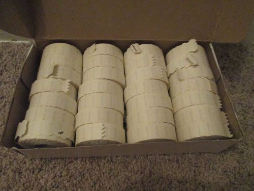 Lot of 28 Rolls Meto White Labels &#034; Perry&#034;