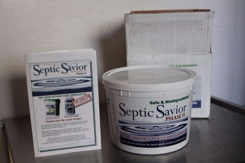 SEPTIC SAVIOR Phase II Made in USA Natural Biodegradable Treatment NEW