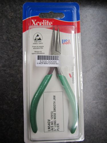 Xcelite LN54GV 5&#034; Thin Long Nose Pliers Smooth Jaws New