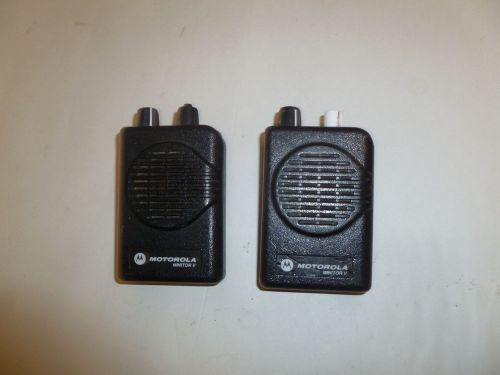 TWO Motorola Minitor V 5 Stored Low Band Fire EMS Pagers 45-48.99 MHz Bad Vibs