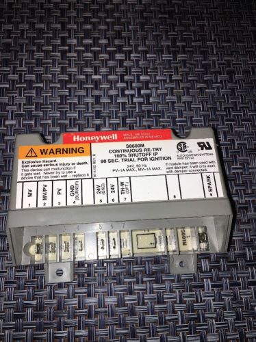 Honeywell s8600m ignition control module s8600m 1005. hq1011449hw for sale