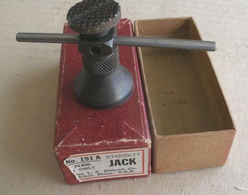 VINTAGE STARRETT 191-A JACK SCREW in box, Athol Mass USA