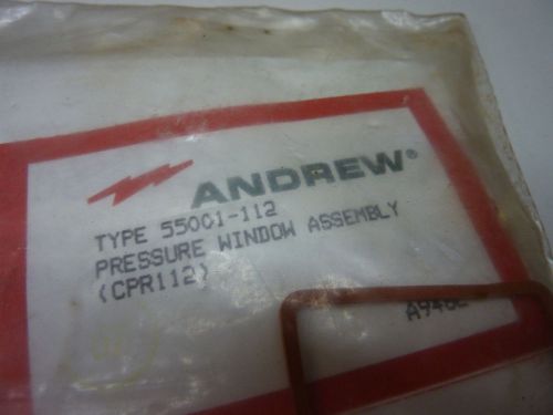 Andrew 55001-112 Pressure window assembly cpr112 - open package - Make offer