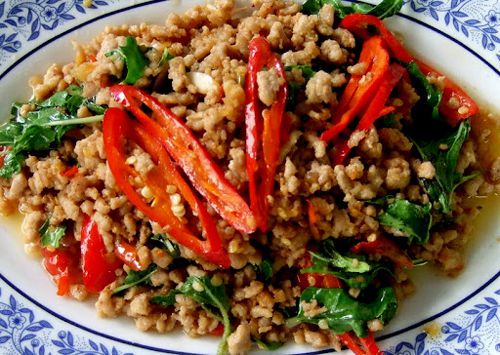 Thai Foods DIY Recipe FRIED CHICKEN BASIL Step Cooking Kitchen Gadgets Tool Menu