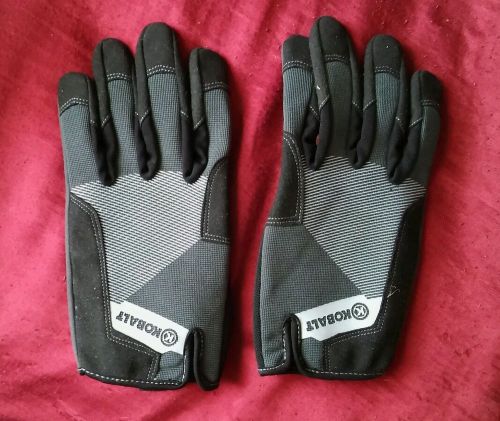 Kobalt Men&#039;s Impact Synthetic Leather Performance Work Grip gloves NEW x large