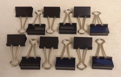 Legacy LGY 60413 Medium Binder Clips Size 1-1/4&#034; Nickel Plated Arms 12 Count