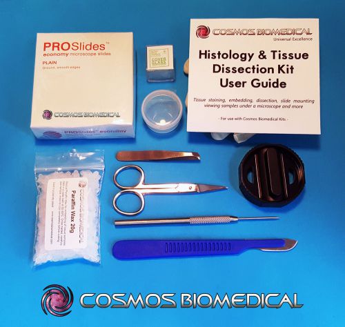 Histology &amp; tissue dissection kit - wax embedding, dissection, microscope slides for sale