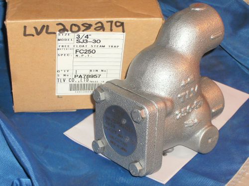 TLV SJ3-30 FLOAT STEAM TRAP FC250 CAST 3/4&#034; NPT 250 PSIG